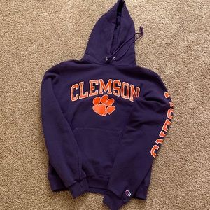 Champion ECO AUTHENTIC ~ Clemson hoodie ~ purple ~ size: Small